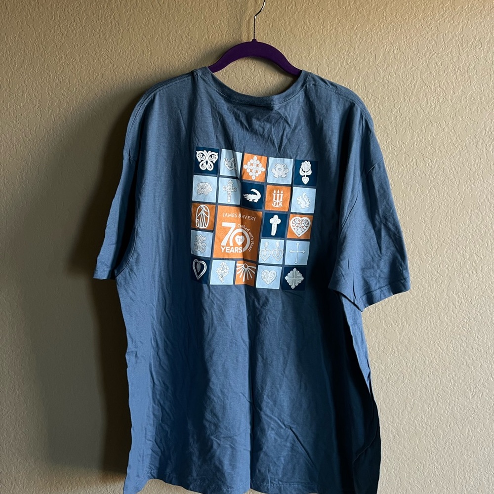 70th anniversary James Avery 2x t-shirt